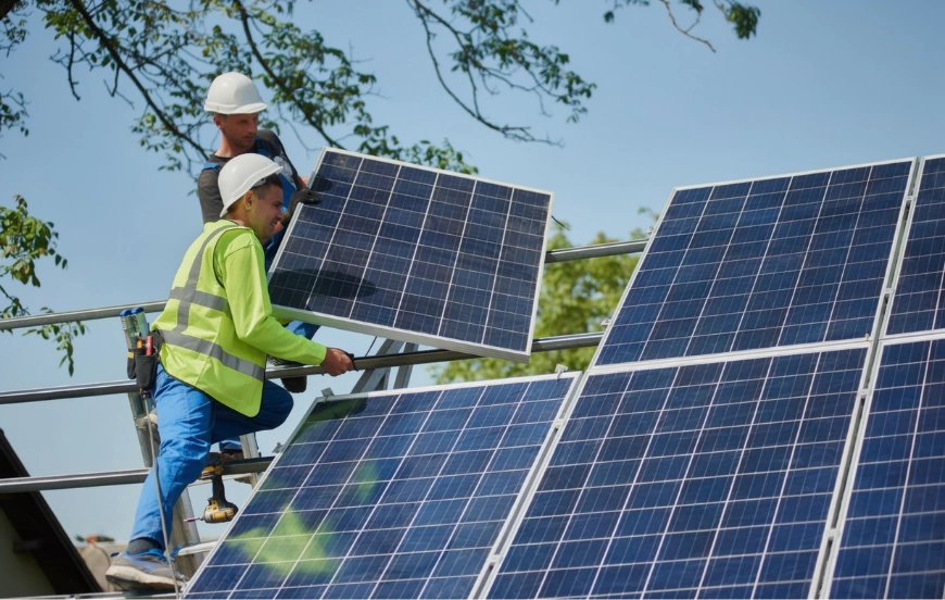 Residential rooftop solar panel setup in Los Angeles by Solar Panel Pro LA
